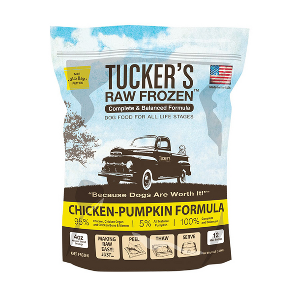 Tucker's Frozen Raw Basics Chicken- Pumpkin Dog Food