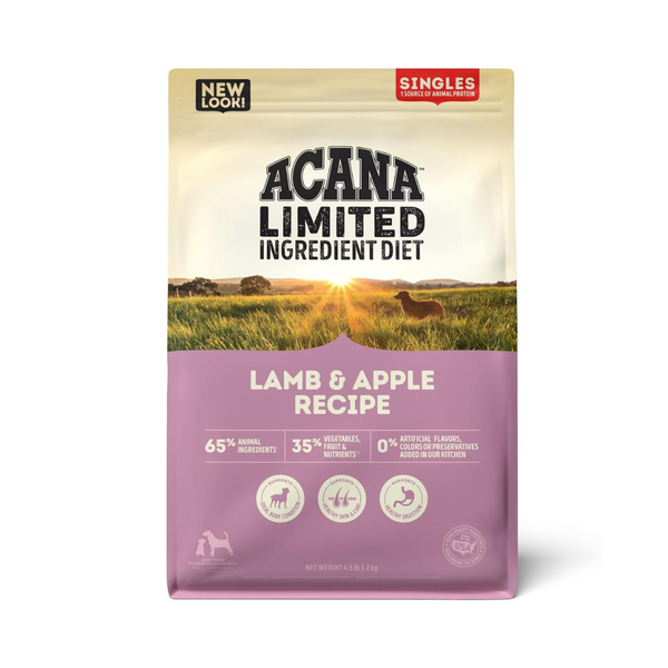 Acana Singles Limited Diet Lamb with Recipe Dog Food | Kanu Pet 
