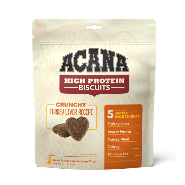Acana High Protein Turkey Recipe Biscuits Dogs Treats | Kanu Pet