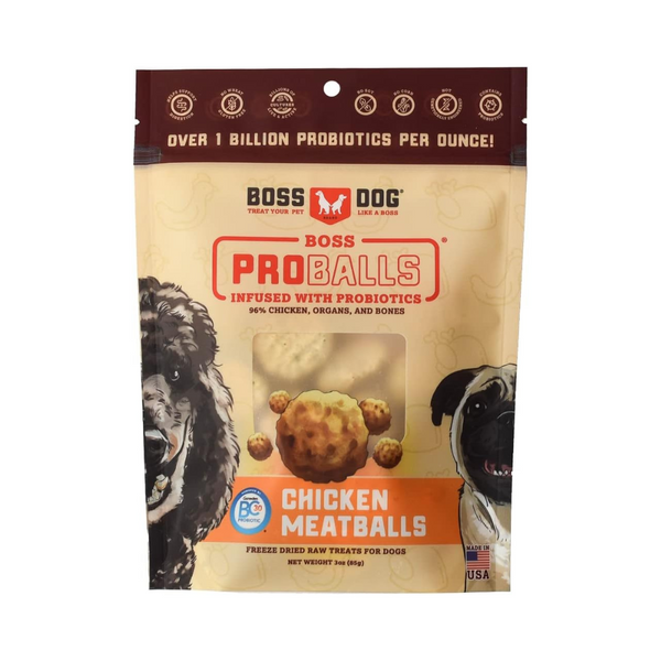 Boss Dog Proballs Dried Raw Chicken Meatballs Dog Treat  | Kanu Pet