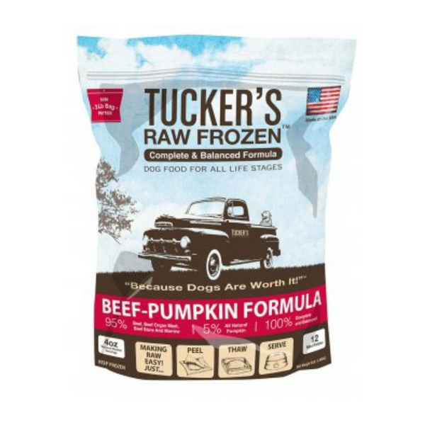 Tucker's® Basics Beef- Pumpkin Raw Frozen Dog Food | Kanu Pet