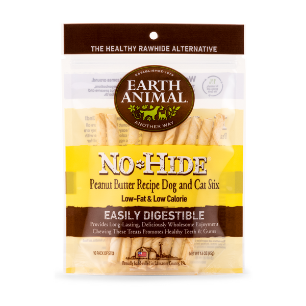 Earth Animal No Hide Peanut Butter Chew Stix Dog Treats | Kanu Pet