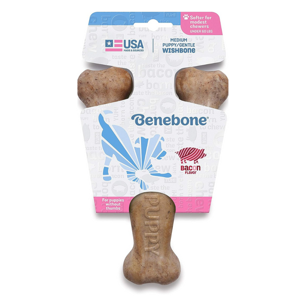 Benebone Wishbone Bacon Flavor Chew Puppy Toy | Kanu Pet