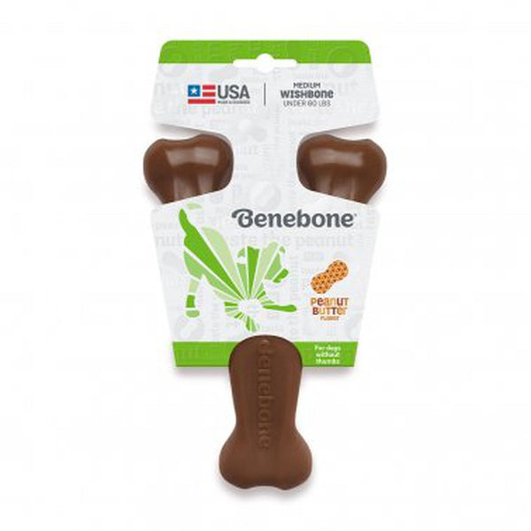 Benebone Wishbone Peanut Butter Flavor Dog Chew Toy | Kanu Pet