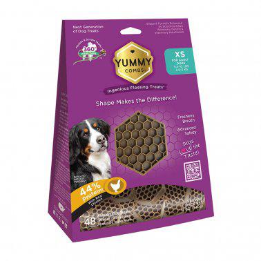 Yummy Combs® Dental Treats Extra Small Adult Dogs - Cont 48