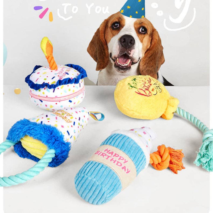 Cheerhunting Petkin Birthday Party Themed Cake-Dog Toy | Kanu Pet
