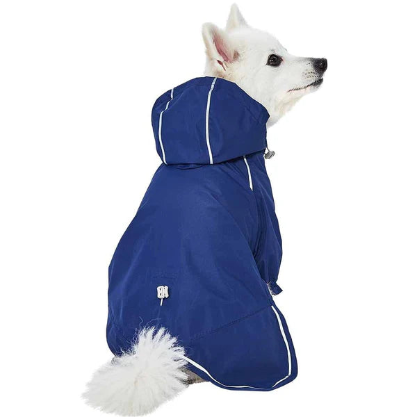 Blueberry Waterproof Reflective Dog Raincoat with 2 Legs | Kanu Pets