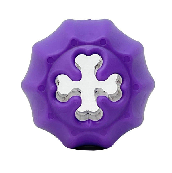 SodaPup Dog Toys - MKB Cross Bones Treat Pocket - Medium - Purple