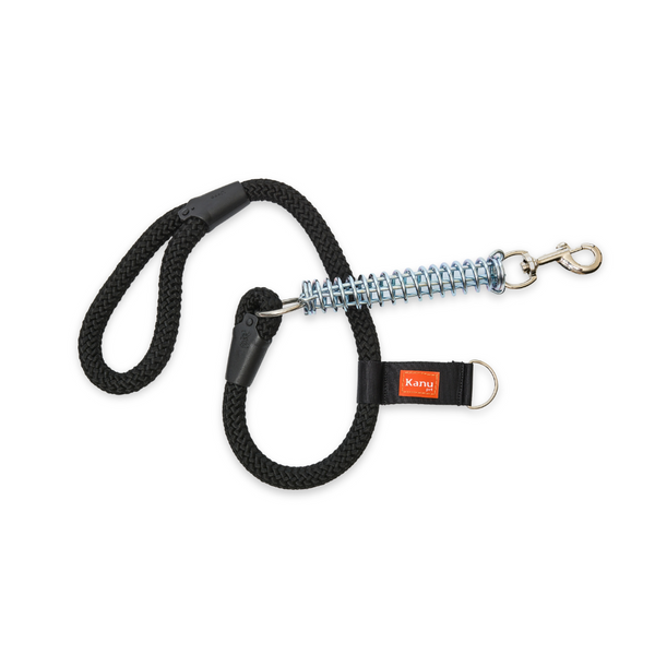 Kanu Pet Black Spring Dagger Dog Leash