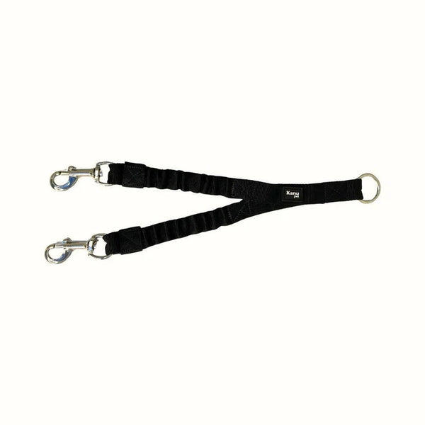 Kanu Pet Double Leash King Black for Dogs