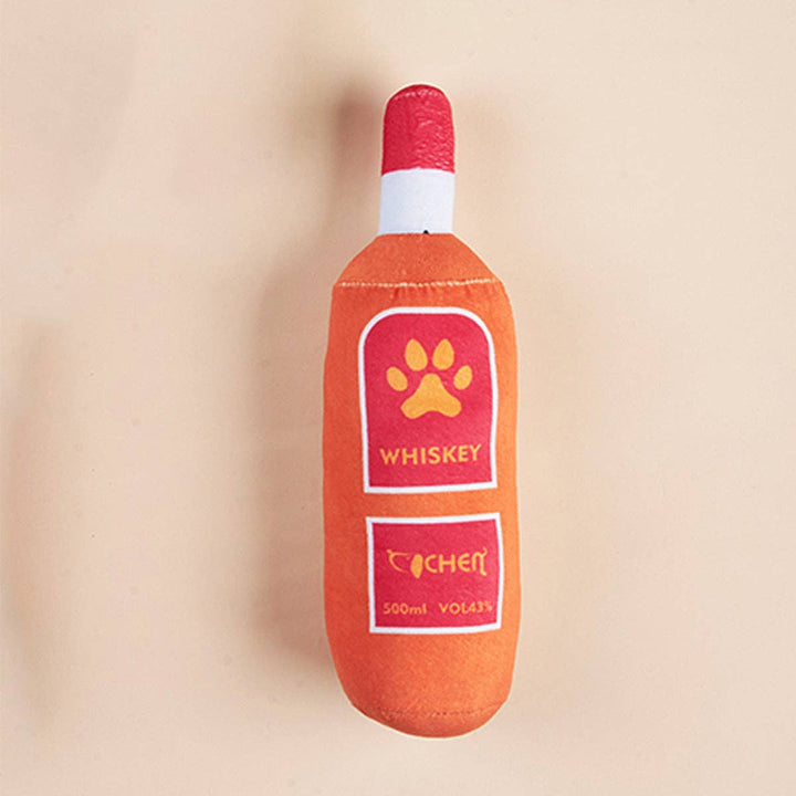 Cheerhunting Petkin Wine Bottle Dog Squeaky Toy | Kanu Pet