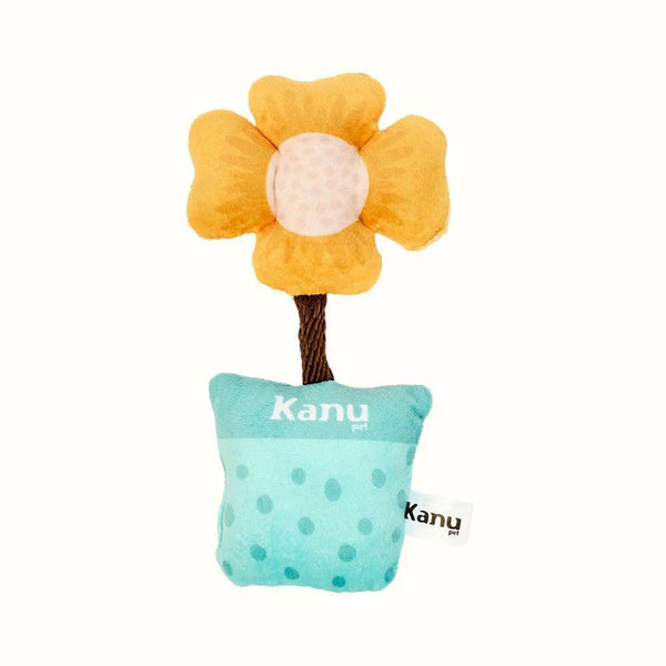 Kanu Pet Yellow Flower Plush Toy for Dogs