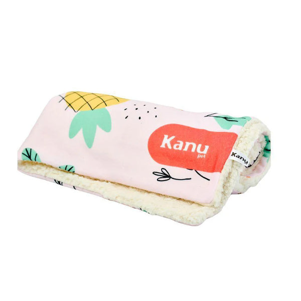 Kanu Pet Pineapple Blanket for Dogs and Cats Tropical Design