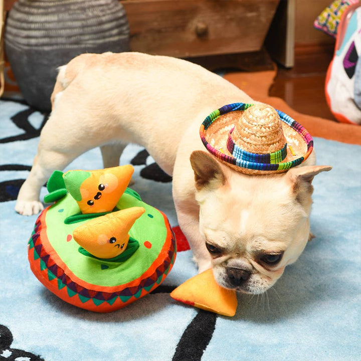 HugSmart Pet Fiesta Chewsday - Nachos Interactive Dog Toy | Kanu Pet