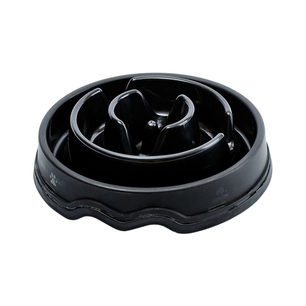 Kanu Pet Black Circular Anti-Reflux Dogs and Cats Feeder