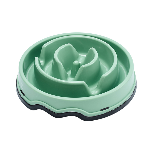 Kanu Pet Olive Green Circular Anti-Reflux Dogs and Cats Feeder