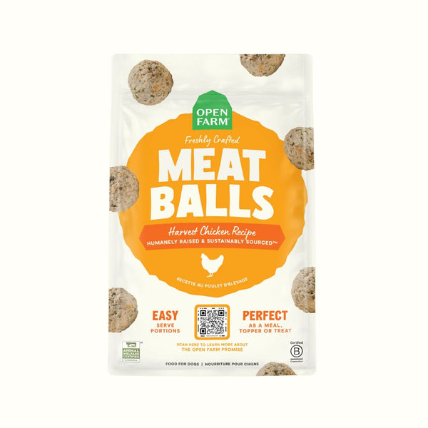 Open Farm Harvest Chicken Freshly Crafted Meatballs Dog Food