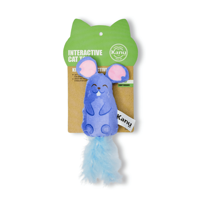 Kanu Pet Blue Mouse Plush Cat Toy | Kanu Pet