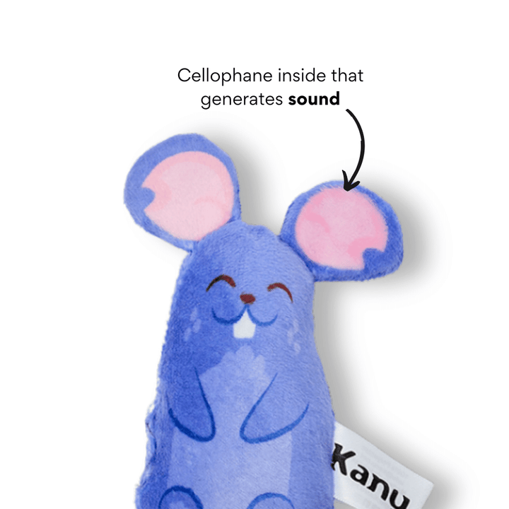 Kanu Pet Blue Mouse Plush Cat Toy | Kanu Pet