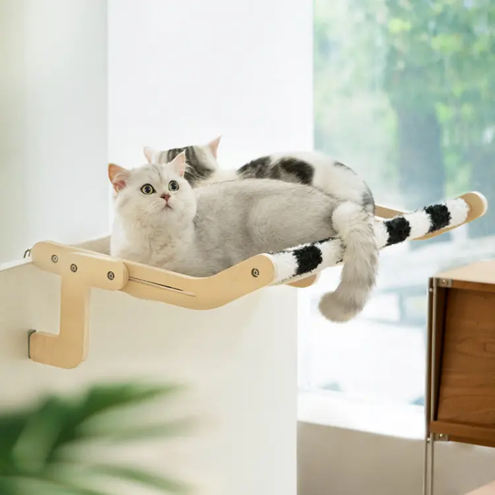 Curatepet  Cat hammock bed-Black/White | Kanu Pet