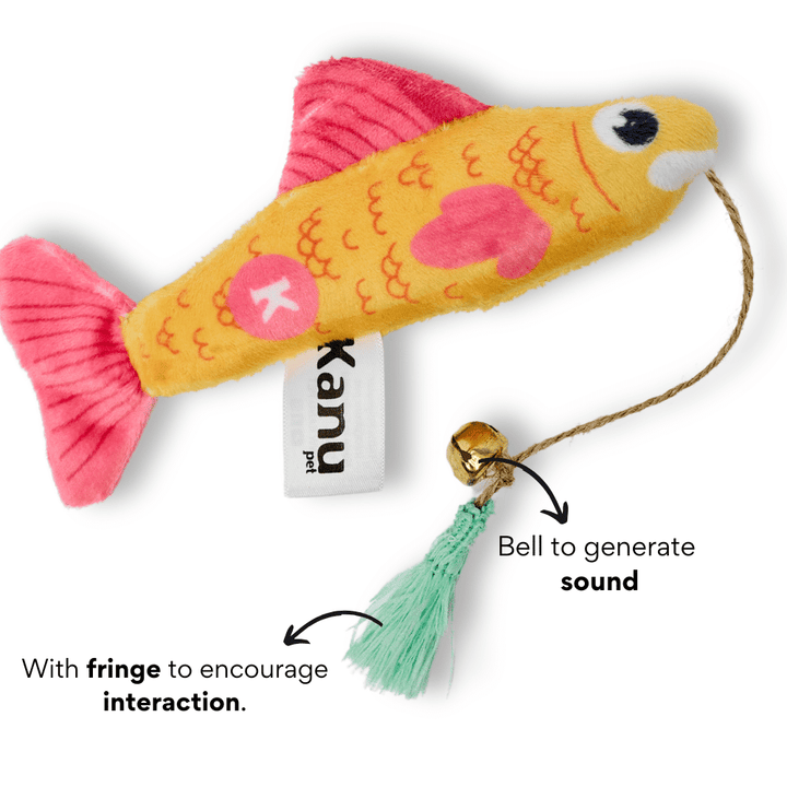 Kanu Pet Yellow Fish Plush Cat Toy | Kanu Pet