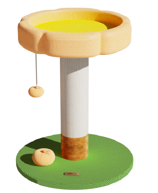 One for Pets - Designer Cat Post - Pumpkin