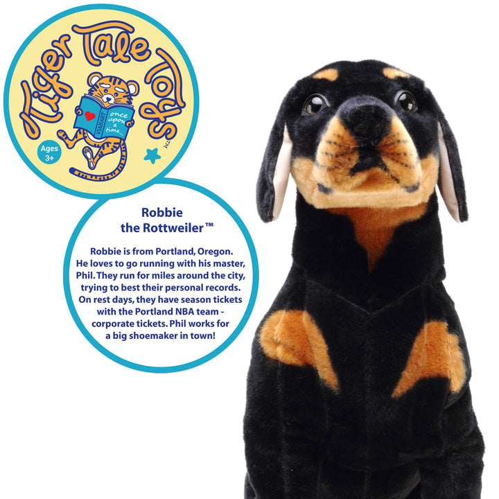 VIAHART Toy Co. - Robbie The Rottweiler | 27 Inch Stuffed Animal Plush ...