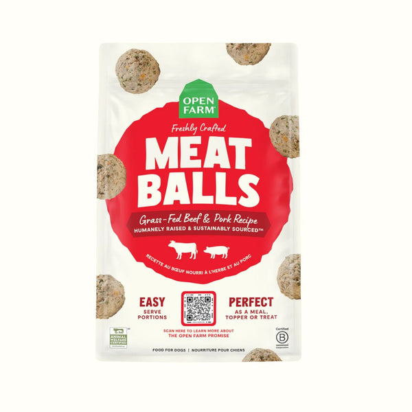 Open Farm Beef Freshly Crafted Meatballs Dog Food