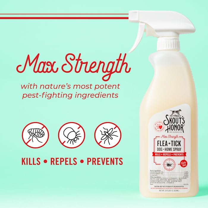 Skout's Honor Max Strength Flea + Tick Dog & Home Dog Spray | Kanu Pet