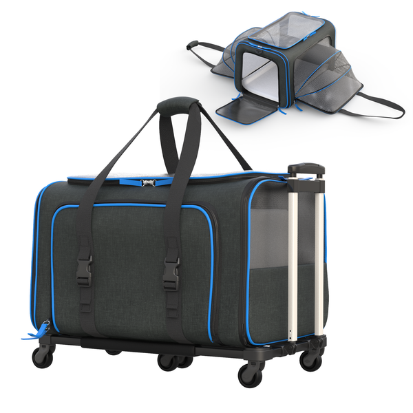 Katziela - Katziela Rolling Rover Airline Compliant Expandable Wheeled Pet Carrier