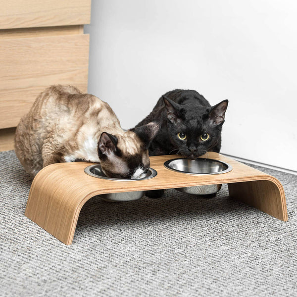 ValiaiDesign - Wooden Elevated Stand for cats and dogs