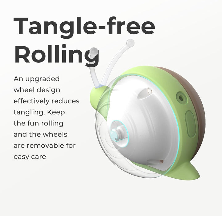 Curatepet Wicked Snail-Brown/Green Interactive Cat Toy | Kanu Pet