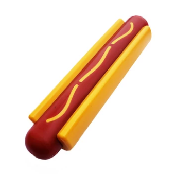SodaPup Dog Toys - SP Nylon Hot Dog Chew Toy - Medium/Large
