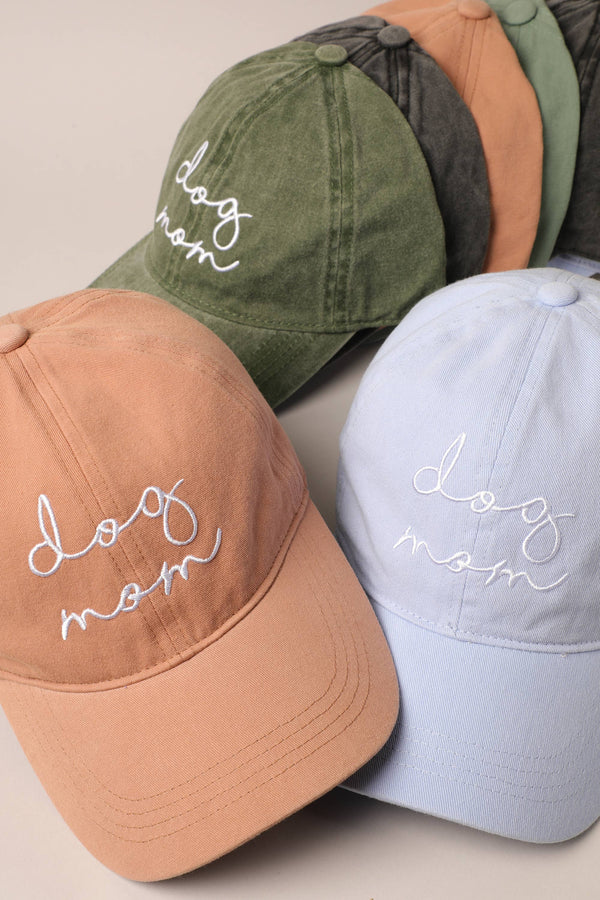 Fashion City - Dog Mom Lettering Embroidery Baseball Cap