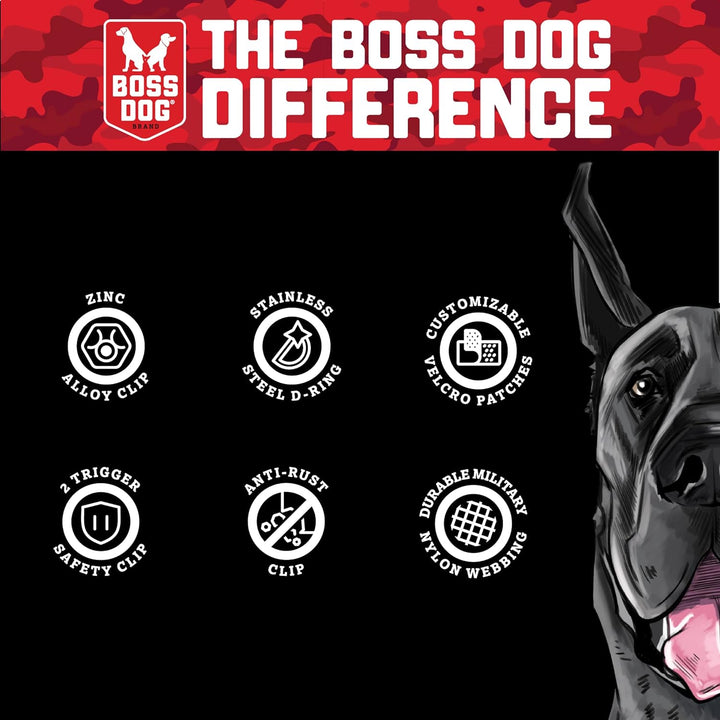 Boss Dog Black Tactical Dog Harness | Kanu Pet