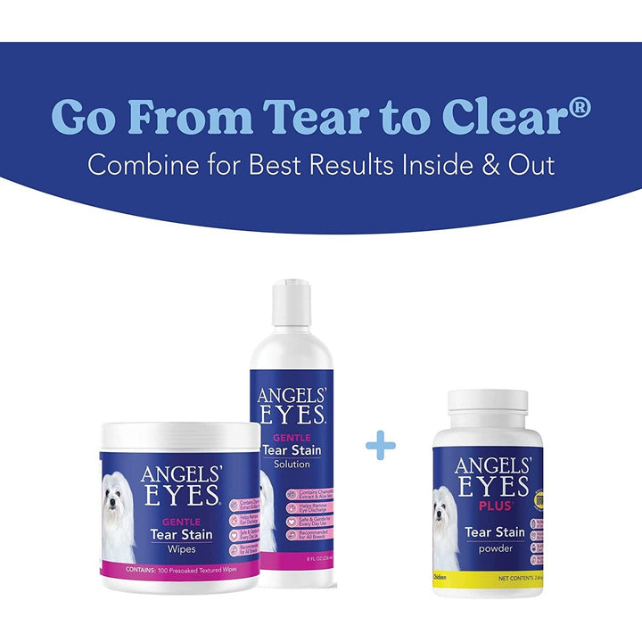 Angels' Eyes Plus® Tear Stain Powder Chicken  Supplement for Dogs & Cats  75 G | Kanu Pet