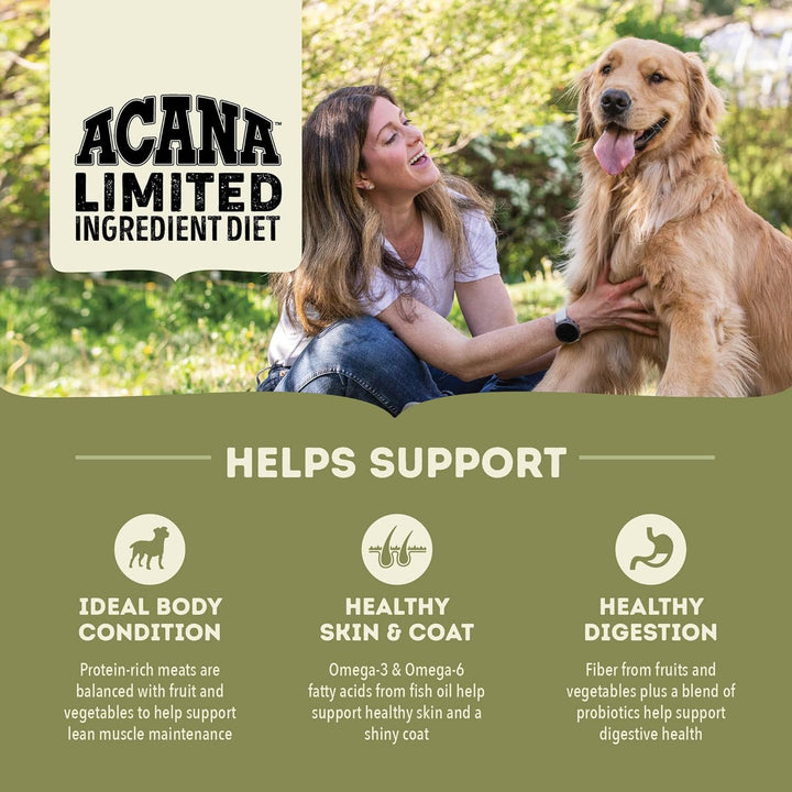 Acana Singles Limite Pork Squash Recipe Dry Dog Food | Kanu Pet 