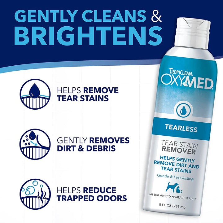 Tropiclean Oxy-Med Tear Stain Remover 8 oz