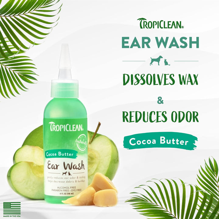 TropiClean Alcohol Free Ear Wash for Dog & Cat | Kanu Pet