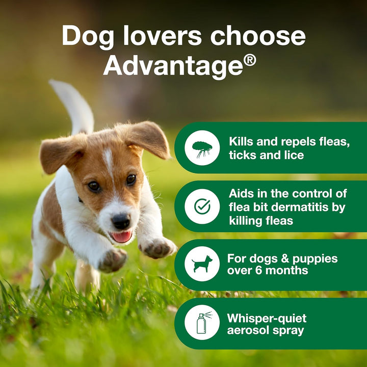 Advantage Topical & Indoor Flea & Tick Spray for Dogs / Puppies | Kanu Pet