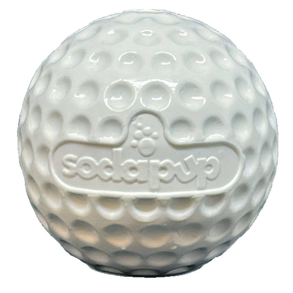 SodaPup Dog Toys - Golf Ball Rubber Treat Dispenser & Enrichment Toy