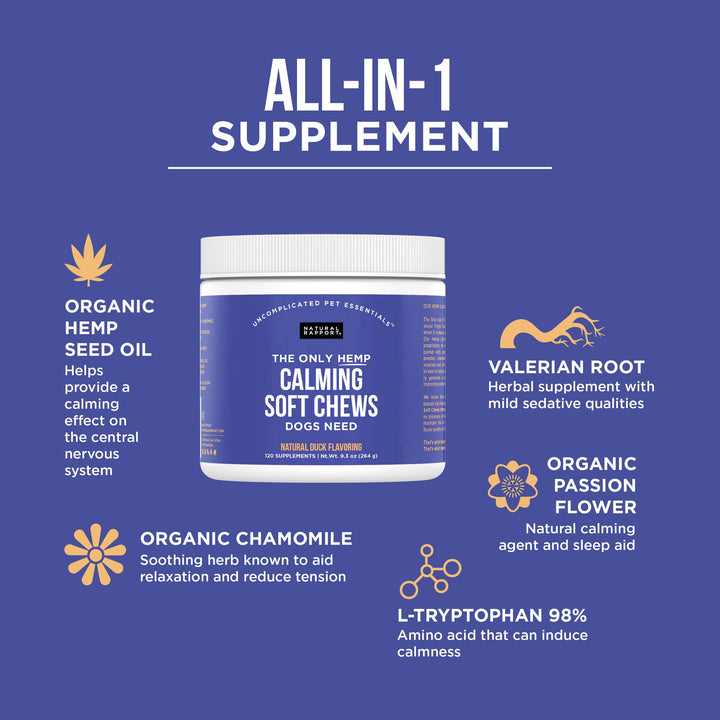 Natural Rapport - The Only Calming Soft Chews Dogs Need | Shop Online