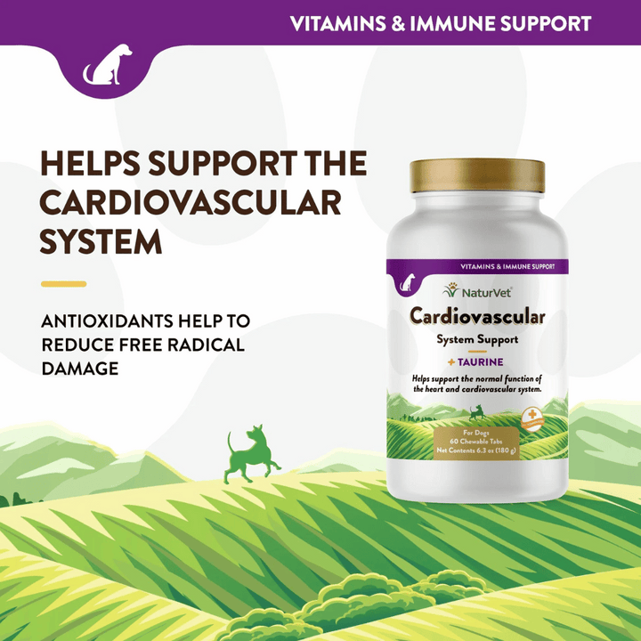 NaturVet Taurine Cardiovascular Support Dog Supplement | Kanu Pet