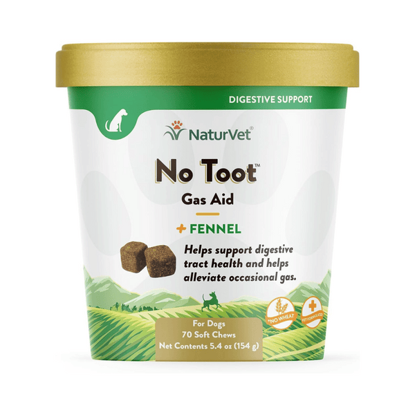 NaturVet No Toot Gas Aid Dog Soft Chews | Kanu Pet