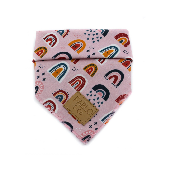 Pablo & Co. Pink Rainbows Dog Bandana | Kanu Pet