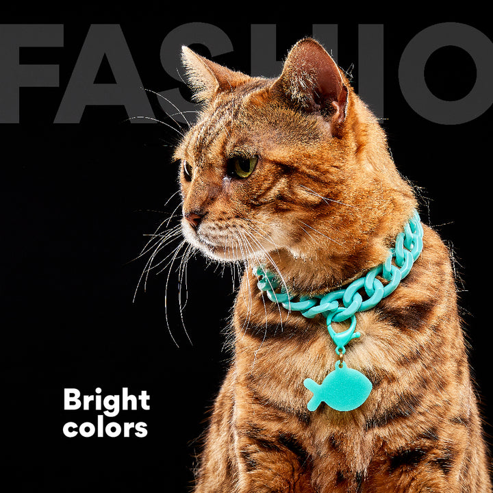 Kanu Pet Mint Acrylic Cuban Chain for Dogs & Cats | Kanu Pet