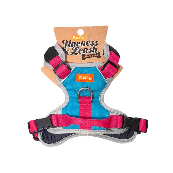 Kanu Mini Walker Fuchsia/Blue Dog Harness | Kanu Pet