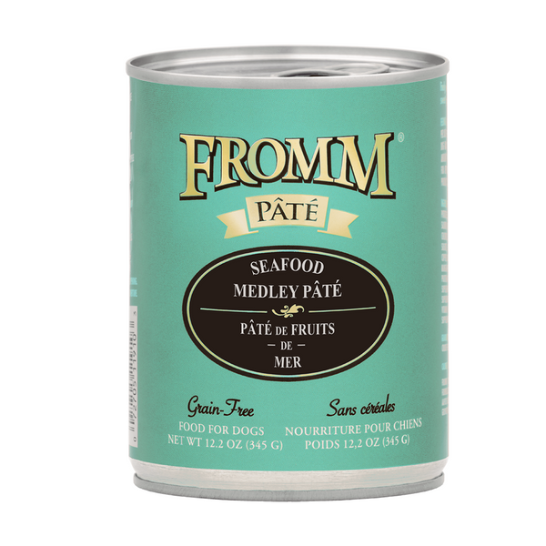 Fromm Dog Can GF Pate' Seafood Medley 12.2 oz | Kanu Pet