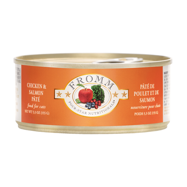 Fromm 4 Star Grain Free Chicken&Salmon Pate Cat Food 5.5 oz| Kanu Pet