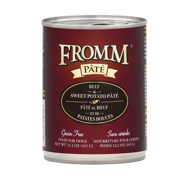 Fromm Dog Can GF Pate' Beef & Sweet Potato Pate' 12.2 oz | Kanu Pet